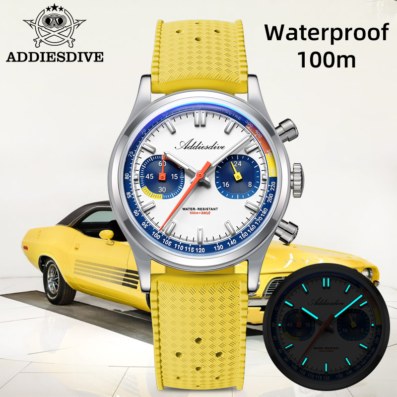 Rubber Strap Diver - ADDIESDIVE модные мужские кварцевые наручные часы