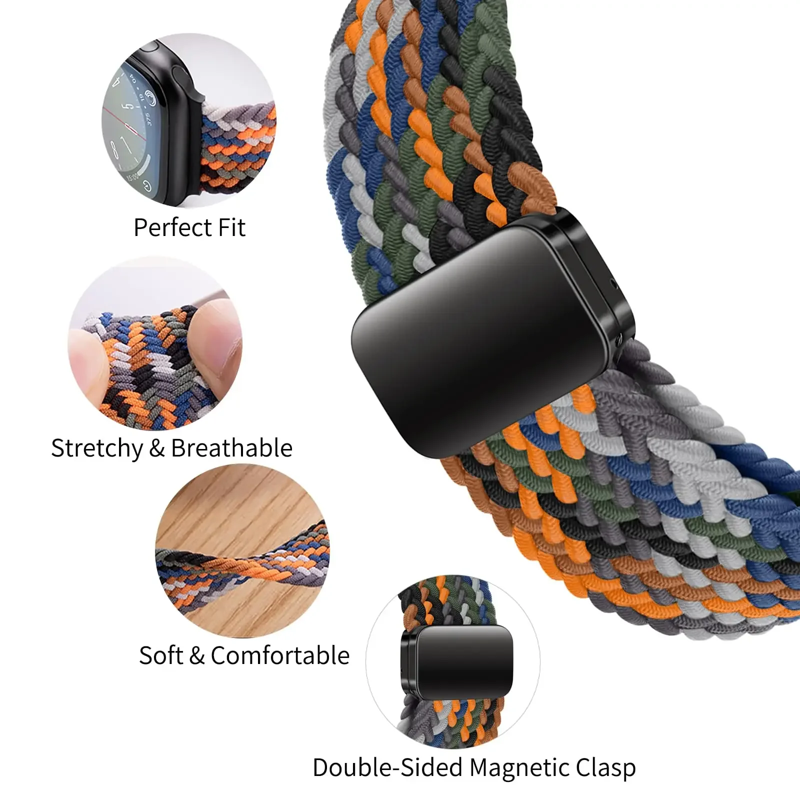 Нейлоновый плетеный ремешок-пе – обзор и цена Milanese Loop Magnetic
