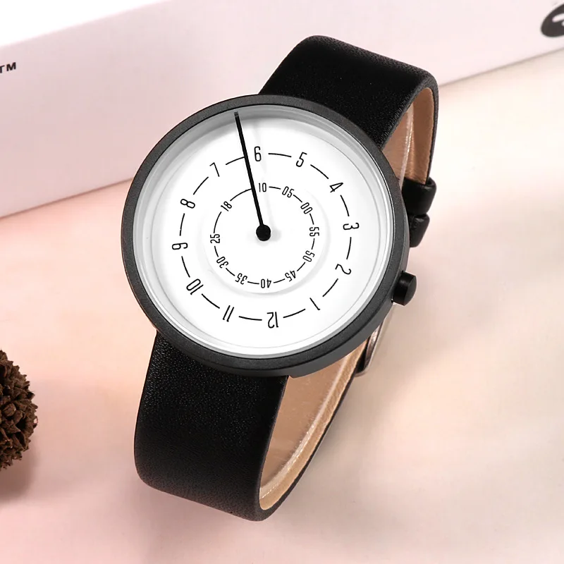 2020 креативные часы, модные п – обзор и цена Leather Watch Band Men